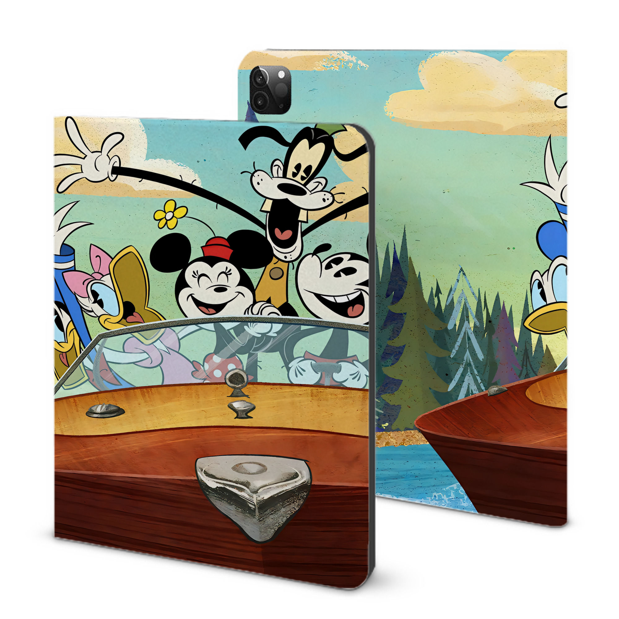 （画像用） ミッキーマウス Mickey Mouse IPadケース ペンホルダー付き ブックスタイルデザイン